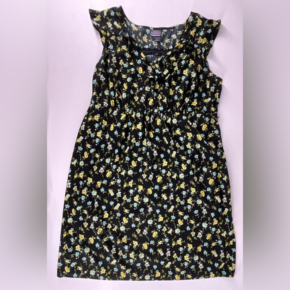 Oh Baby by Motherhood Women’s Black Floral Maternity Cap Sleeve Dress | Large - Picture 4 of 11